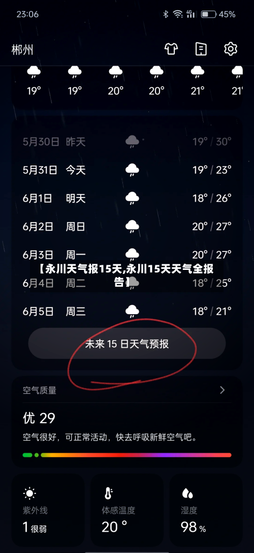 【永川天气报15天,永川15天天气全报告】