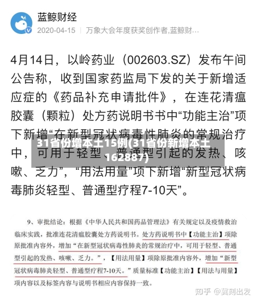 31省份增本土15例(31省份新增本土162887)
