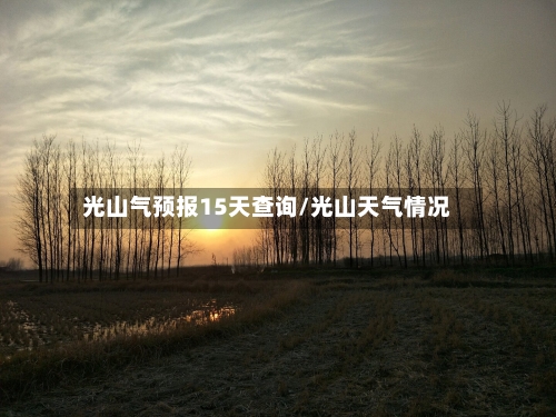 光山气预报15天查询/光山天气情况