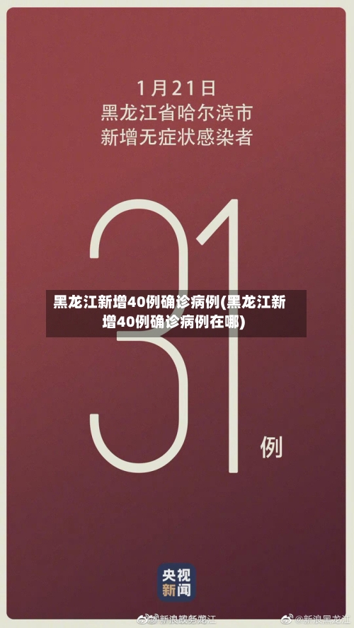 黑龙江新增40例确诊病例(黑龙江新增40例确诊病例在哪)