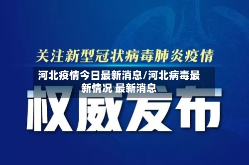 河北疫情今日最新消息/河北病毒最新情况 最新消息