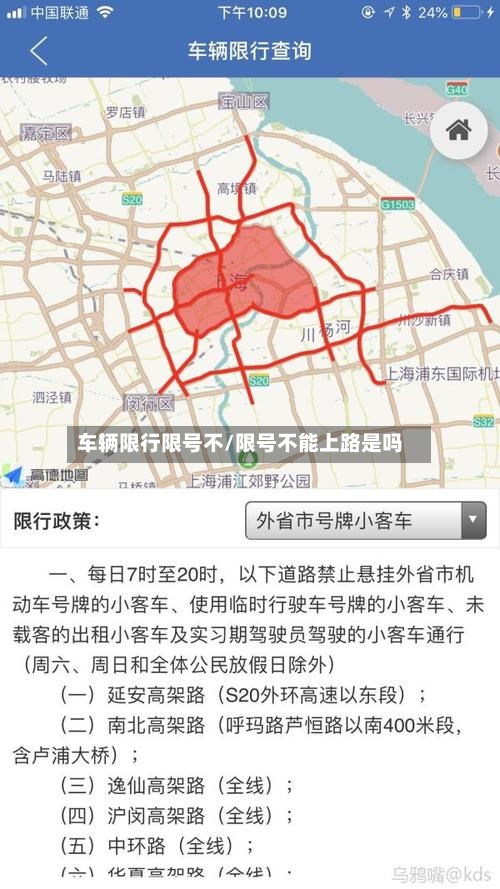 车辆限行限号不/限号不能上路是吗