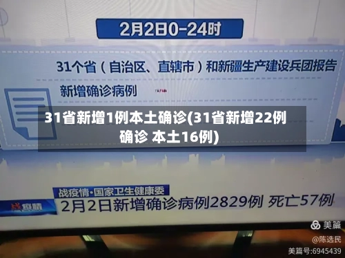31省新增1例本土确诊(31省新增22例确诊 本土16例)
