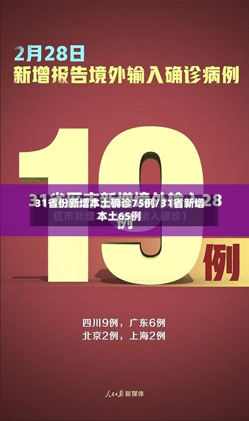 31省份新增本土确诊75例/31省新增本土65例