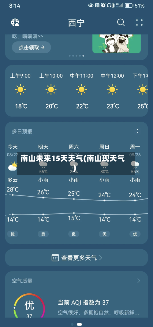 南山未来15天天气(南山现天气)