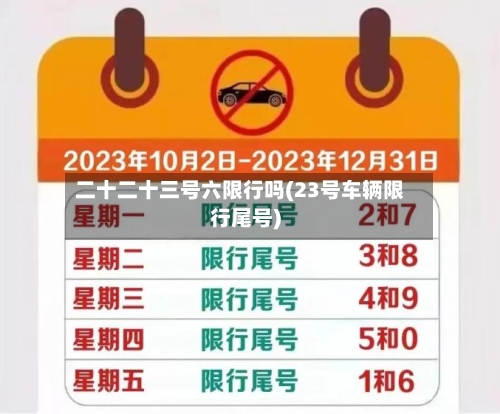 二十二十三号六限行吗(23号车辆限行尾号)