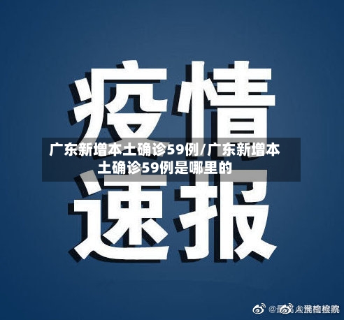 广东新增本土确诊59例/广东新增本土确诊59例是哪里的