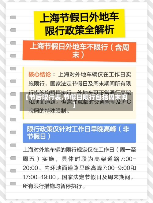 【节后限行表,节假日限行包括周末吗】