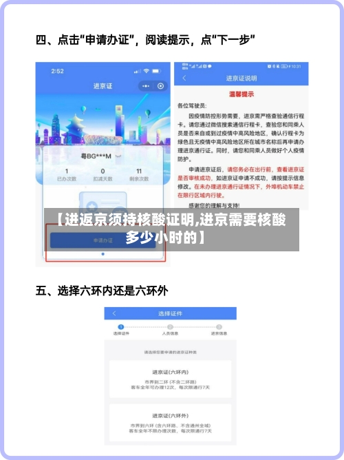 【进返京须持核酸证明,进京需要核酸多少小时的】