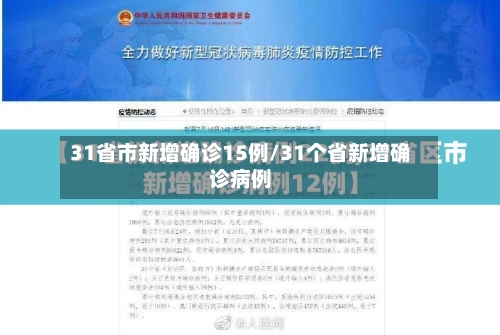 31省市新增确诊15例/31个省新增确诊病例