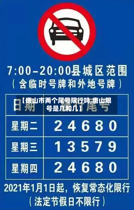 【唐山市两个尾号限行吗,唐山限号是几和几】