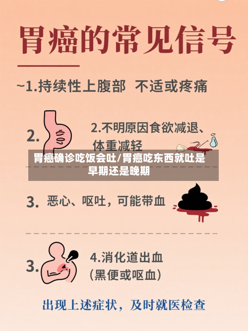胃癌确诊吃饭会吐/胃癌吃东西就吐是早期还是晚期