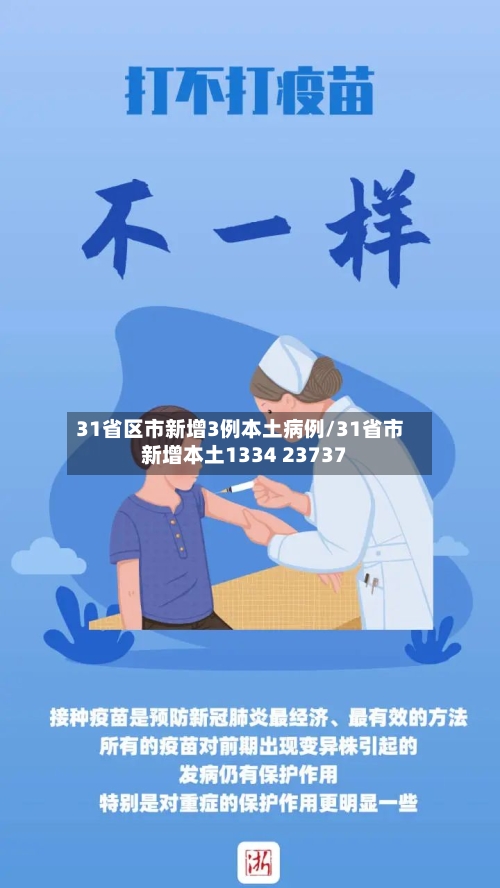31省区市新增3例本土病例/31省市新增本土1334 23737