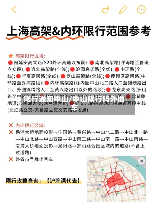 限行通知中山/中山限行吗外地车