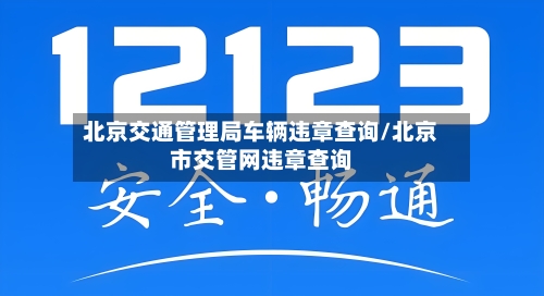 北京交通管理局车辆违章查询/北京市交管网违章查询