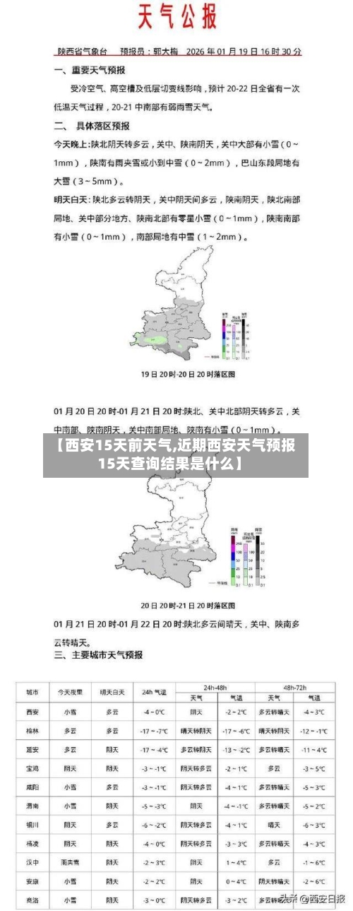 【西安15天前天气,近期西安天气预报15天查询结果是什么】