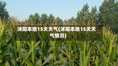沭阳本地15天天气(沭阳本地15天天气情况)