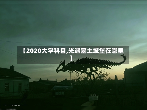 【2020大学科目,光遇墓土城堡在哪里】