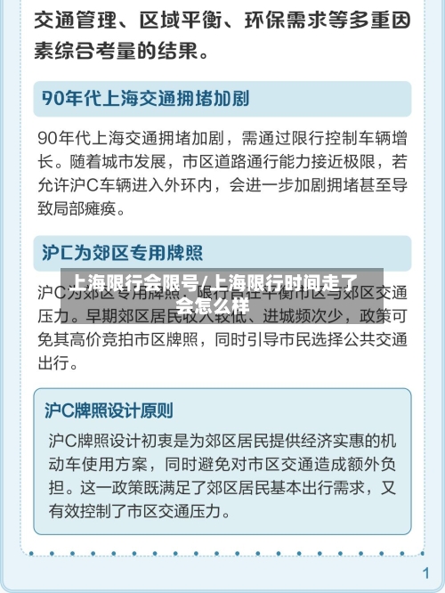 上海限行会限号/上海限行时间走了会怎么样