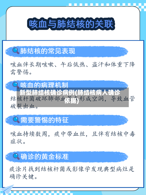 新型肺结核确诊病例(肺结核病人确诊依据)