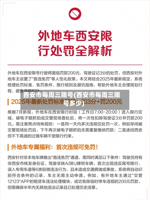 西安市每周三限号(西安市每周三限号多少)