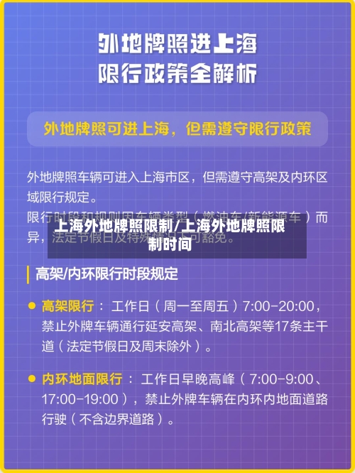 上海外地牌照限制/上海外地牌照限制时间