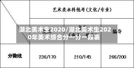 湖北美术生2020/湖北美术生2020年美术综合分一分一段表
