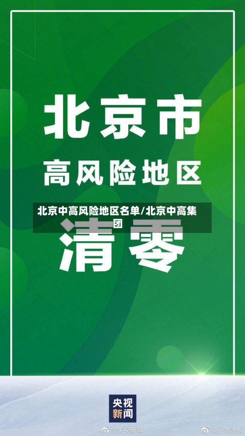 北京中高风险地区名单/北京中高集团