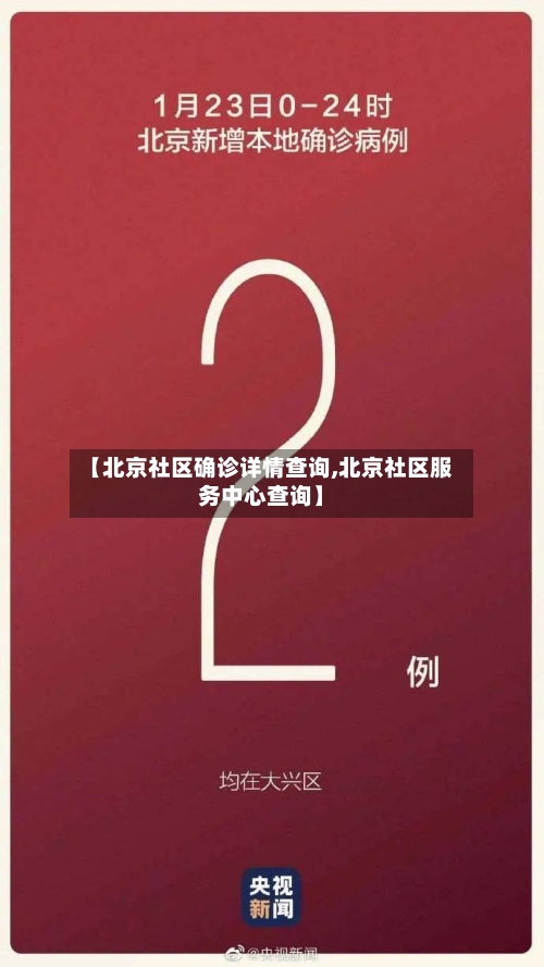 【北京社区确诊详情查询,北京社区服务中心查询】