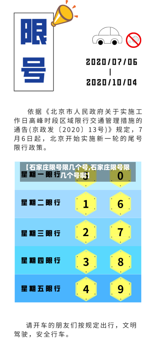 【石家庄限号限几个号,石家庄限号限几个号啊】