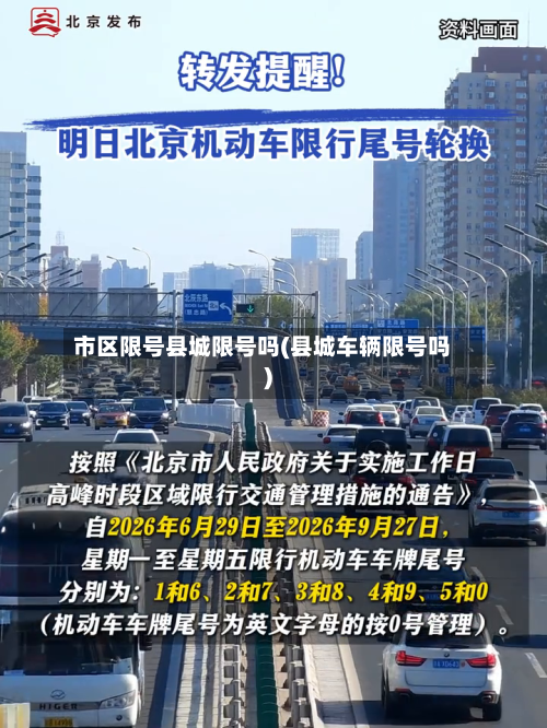 市区限号县城限号吗(县城车辆限号吗)