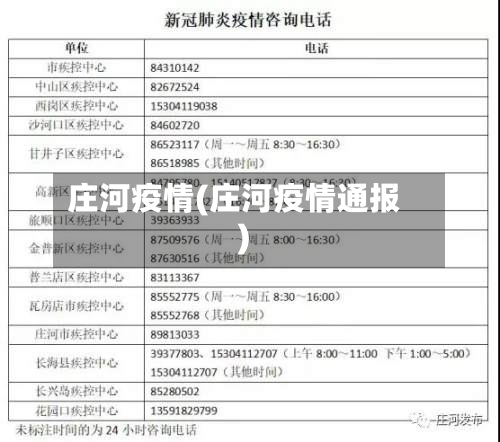 庄河疫情(庄河疫情通报)