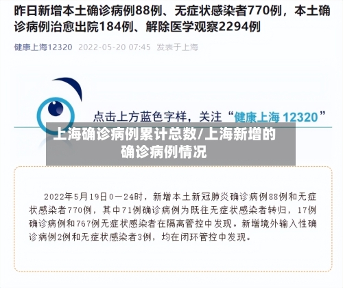 上海确诊病例累计总数/上海新增的确诊病例情况