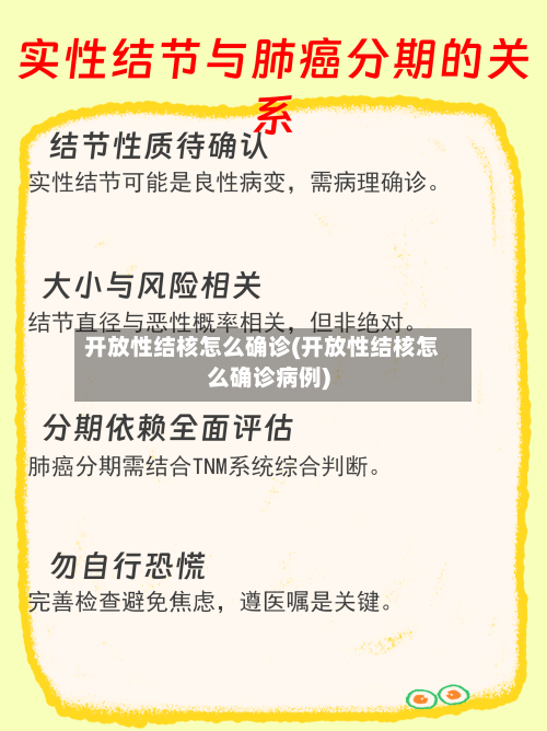 开放性结核怎么确诊(开放性结核怎么确诊病例)